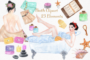Bath Girl Clipart and Illustrations Review