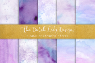 Blue Purple Watercolor Textures Review