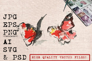 Butterfly Couple Illustrations for Crafters