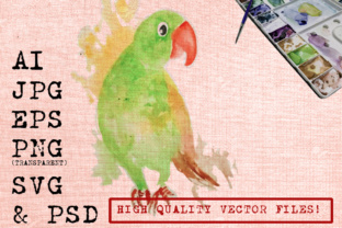 Cute Parrot Watercolors: Vibrant Illustrations