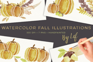 Fall Clipart Compositions Wreaths and Banners Graphics Review