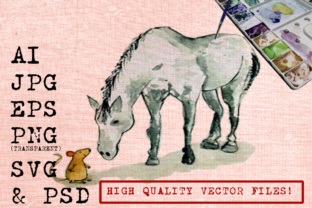 Horse and Rat Watercolors Illustrations Review