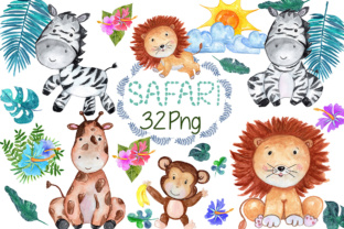 Safari Animals, Lion Clipart & Illustrations