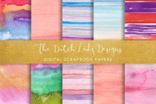 Striped Watercolor Patterns for Blogs