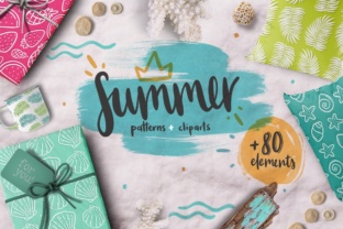 Summer Lover Kit 80 Elements Illustrations
